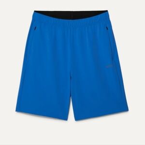 NOBULL Men's Blue Athletic Training Shorts 8" Inseam Large